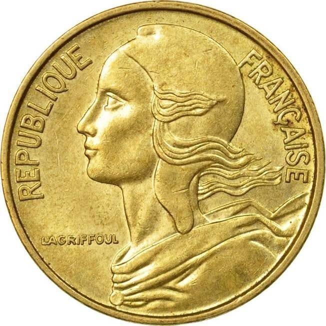 Foreign CoinsFransa, 5 Centim 1966-2001, ÇÇT Eski Madeni Para