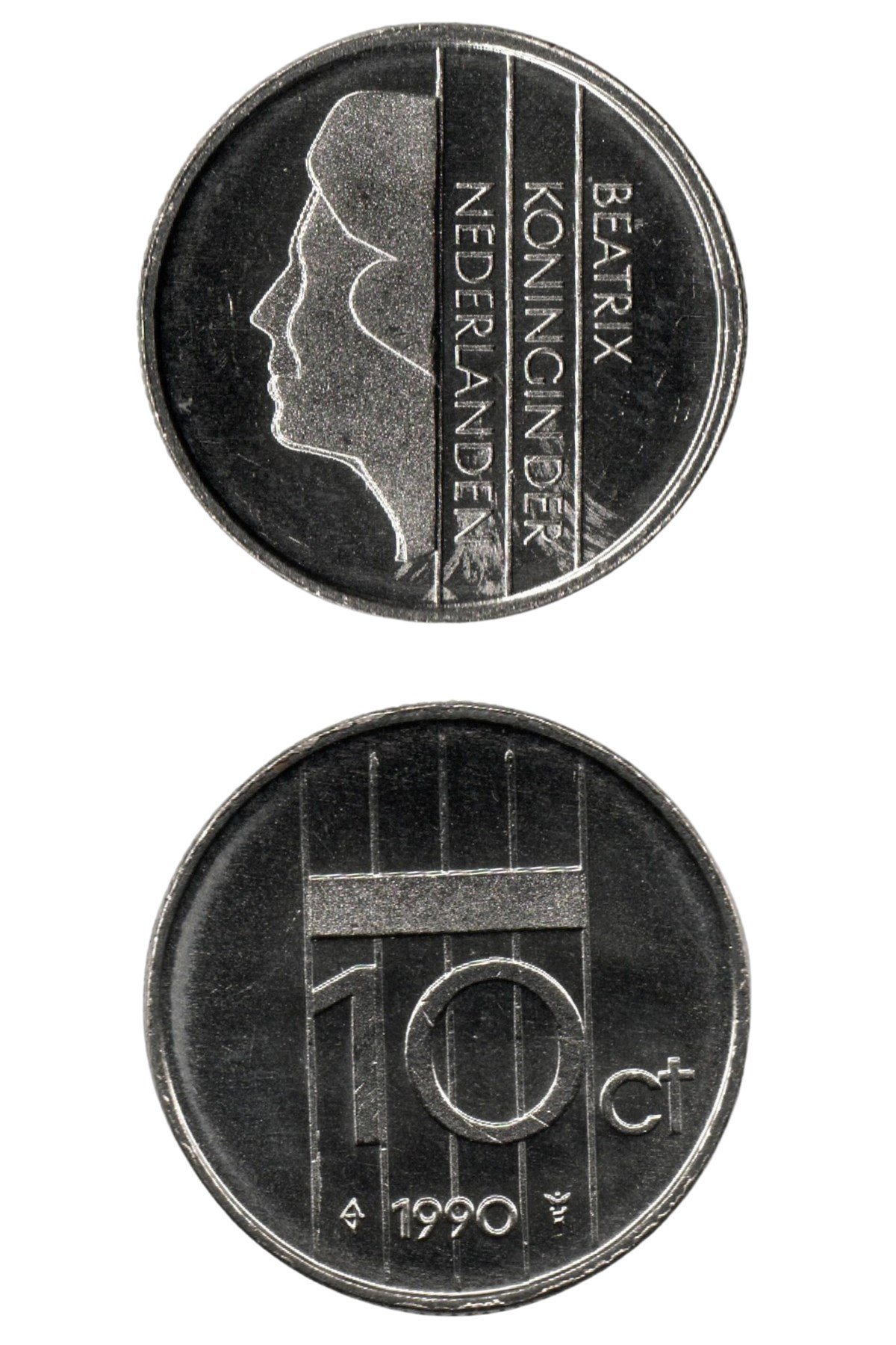 Yabancı Madeni ParalarHollanda, 10 Cent 1990, ÇİL Madeni Para