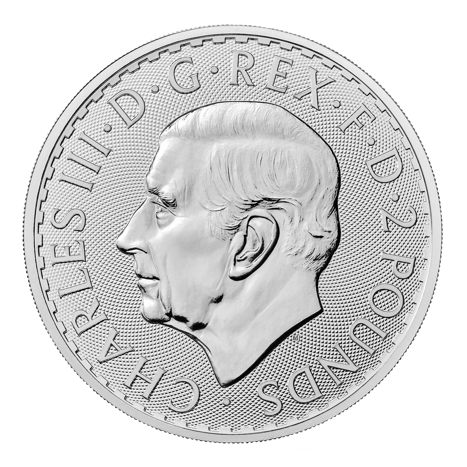 Yabancı Madeni Paralarİngiltere, 1 ONS Gümüş, 2 Pound 2023, Kral Charles III ÇİL