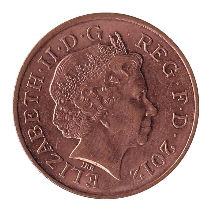 Yabancı Madeni Paralarİngiltere, 2 Pence (2008-2015) ÇİL Eski Yabancı Madeni Para