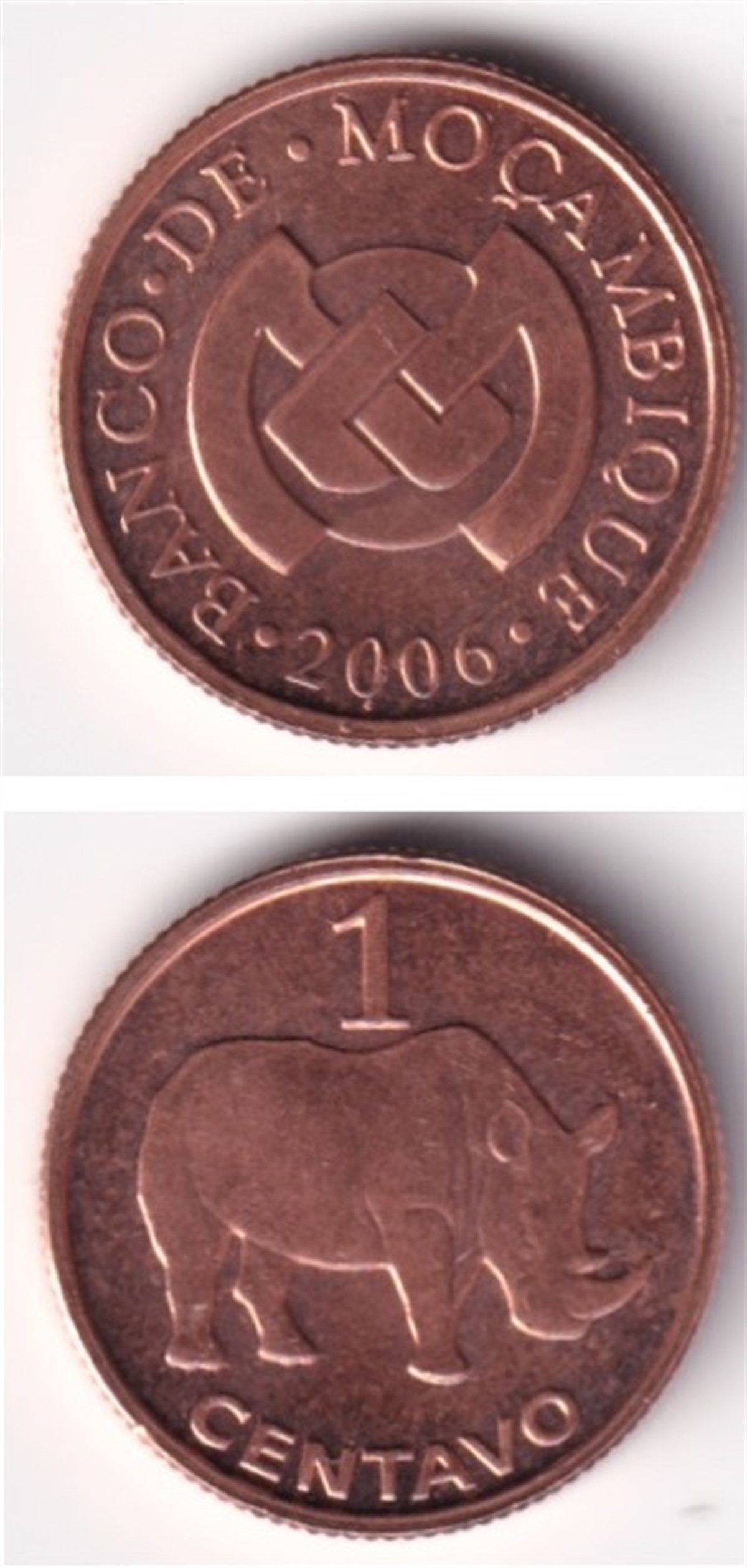 Yabancı Madeni ParalarMozambik, 1 Centavo 2006 ÇİL Madeni Para