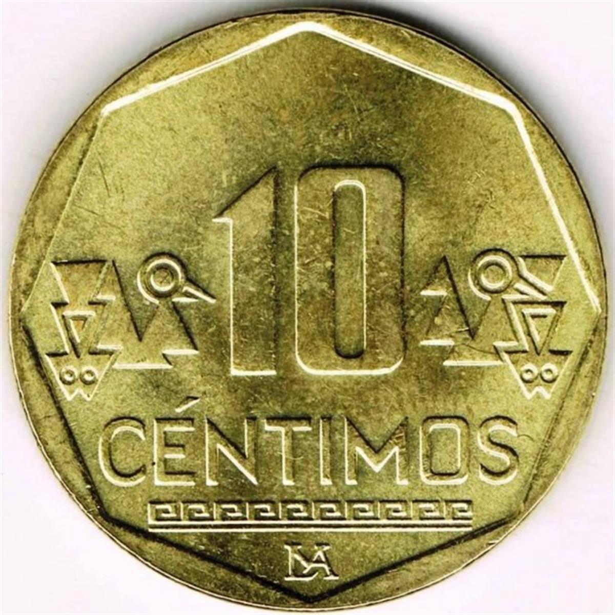 Foreign CoinsPeru, 10 Centimos 2001-2022, ÇİL Eski Madeni Para