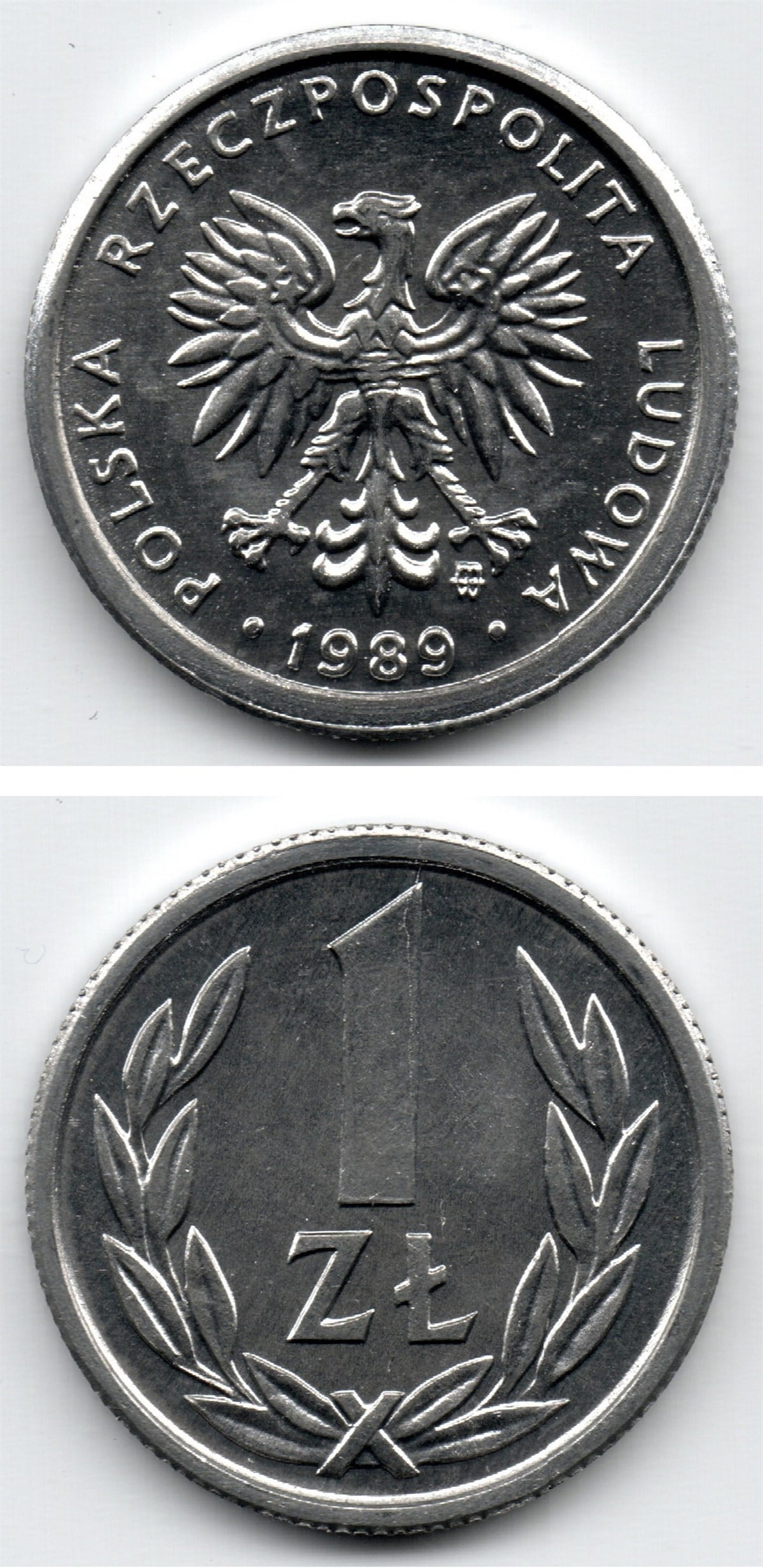 Yabancı Madeni ParalarPolonya, 1 Zloti 1989, ÇİL Eski Madeni Para