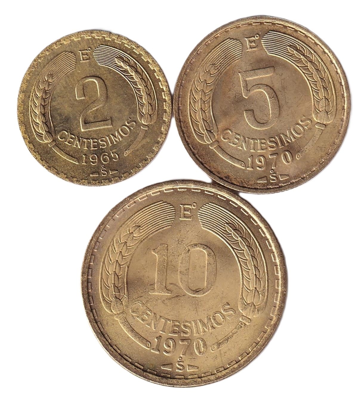 Foreign CoinsŞili ÇİL Yabancı Madeni Eski Para Seti (1965-70)