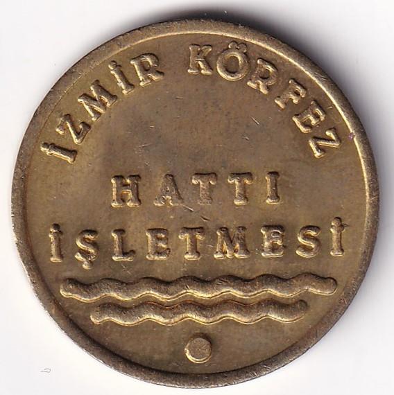 Yerli Jetonİzmir Körfez Hattı İşletmesi Jetonu Darphane 1987 (TK-0030)
