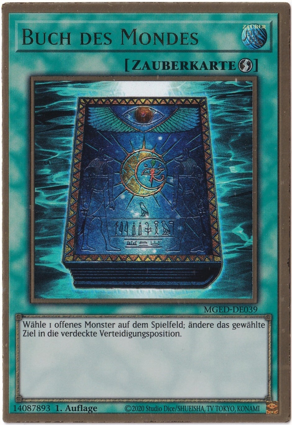 Yu-Gi-Oh!Yu-Gi-Oh! Book of Moon (Buch des Mondes) - MGED-DE039 Premium Gold Rare (Almanca 1. Baskı)