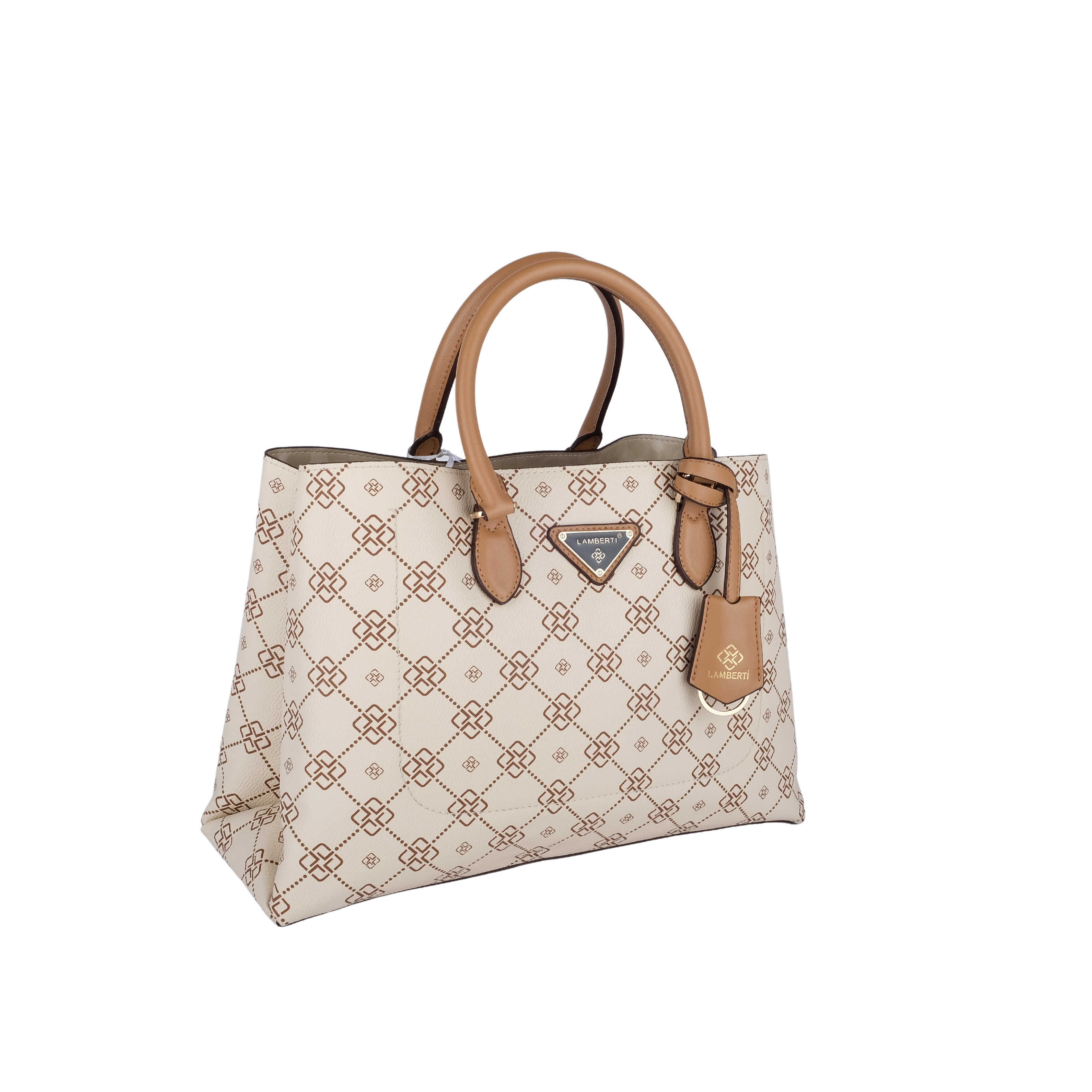 7257 LAMBERTİ CRESTED TOTE OPEN MAUTH 