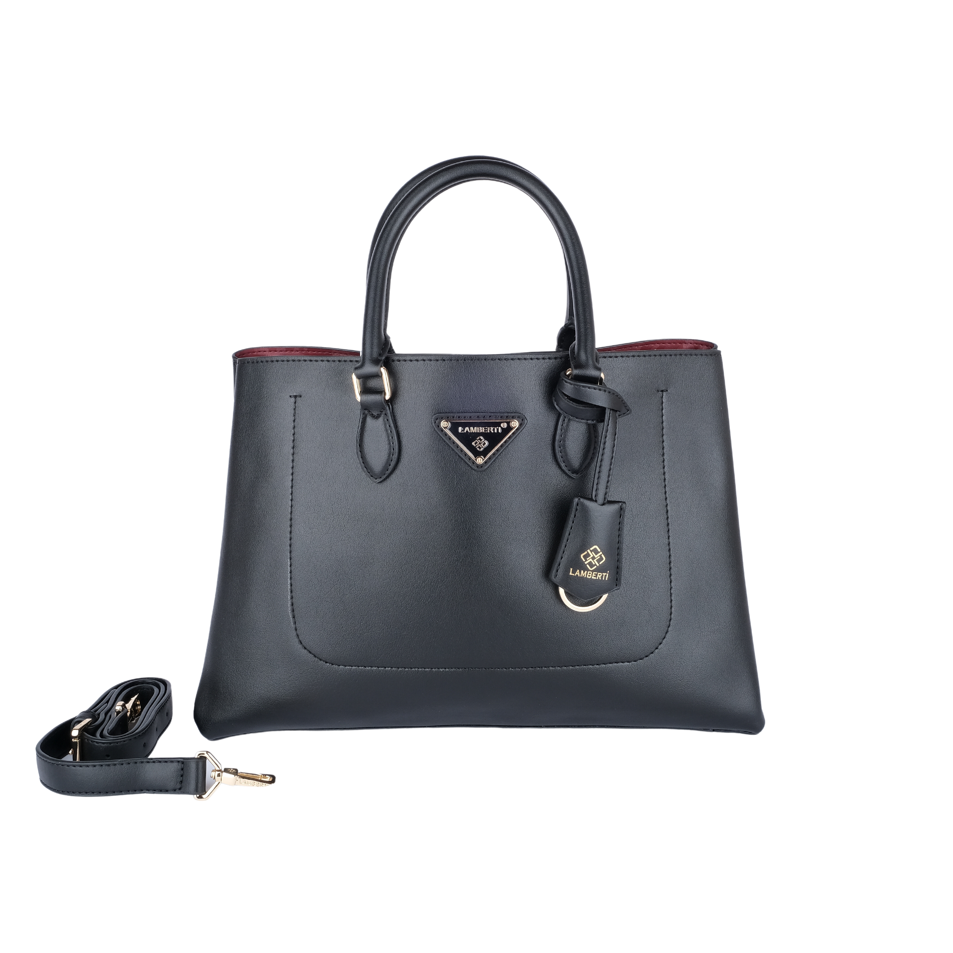 7257 LAMBERTİ CRESTED TOTE OPEN MAUTH 