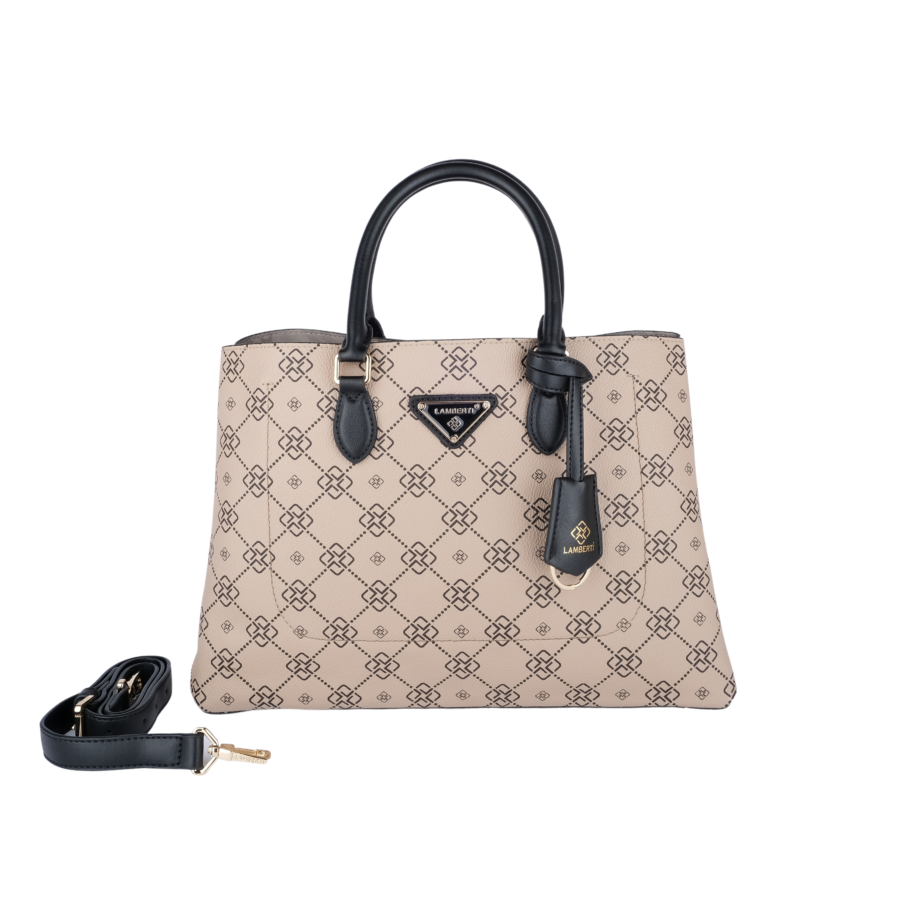 7257 LAMBERTİ CRESTED TOTE OPEN MAUTH 