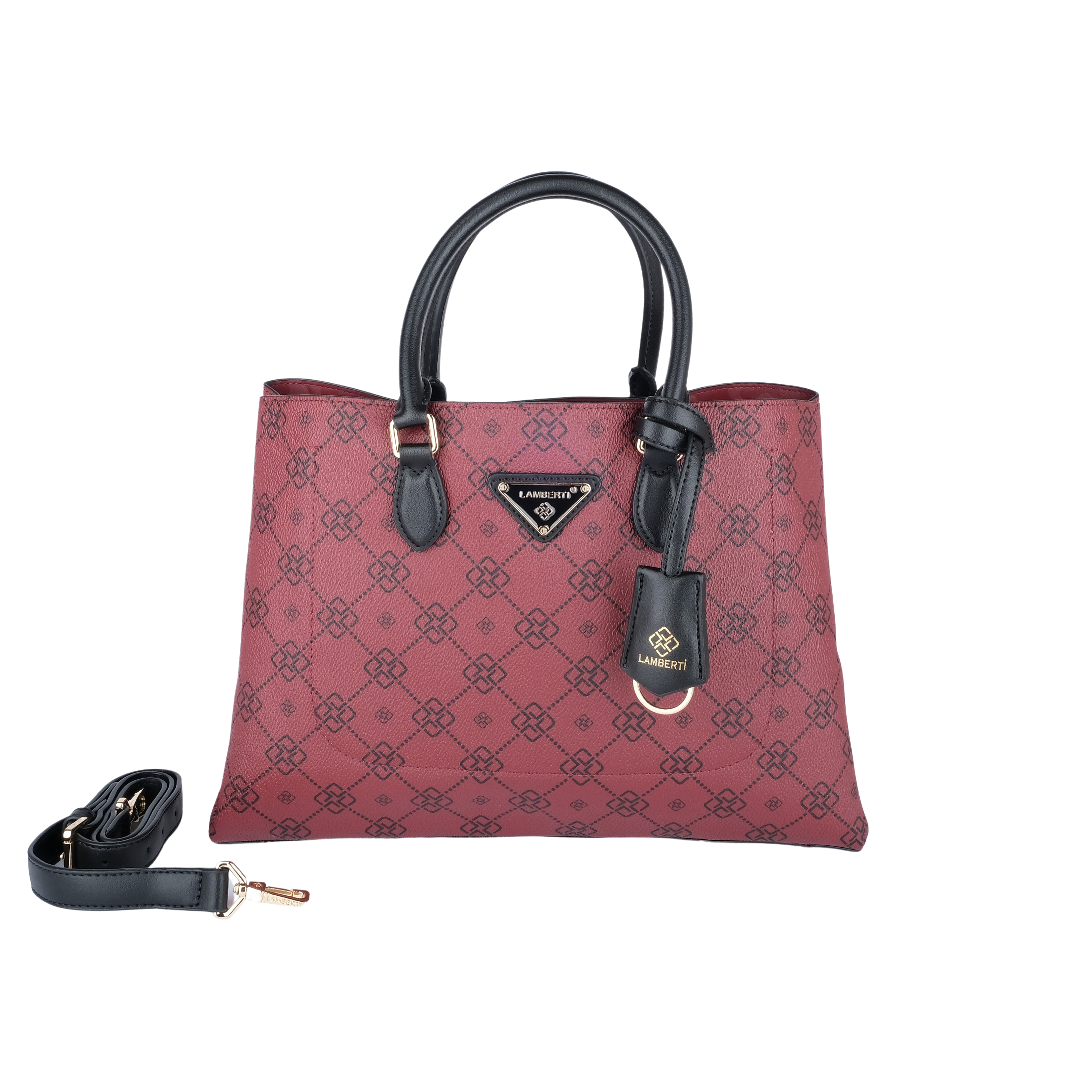 7257 LAMBERTİ CRESTED TOTE OPEN MAUTH 
