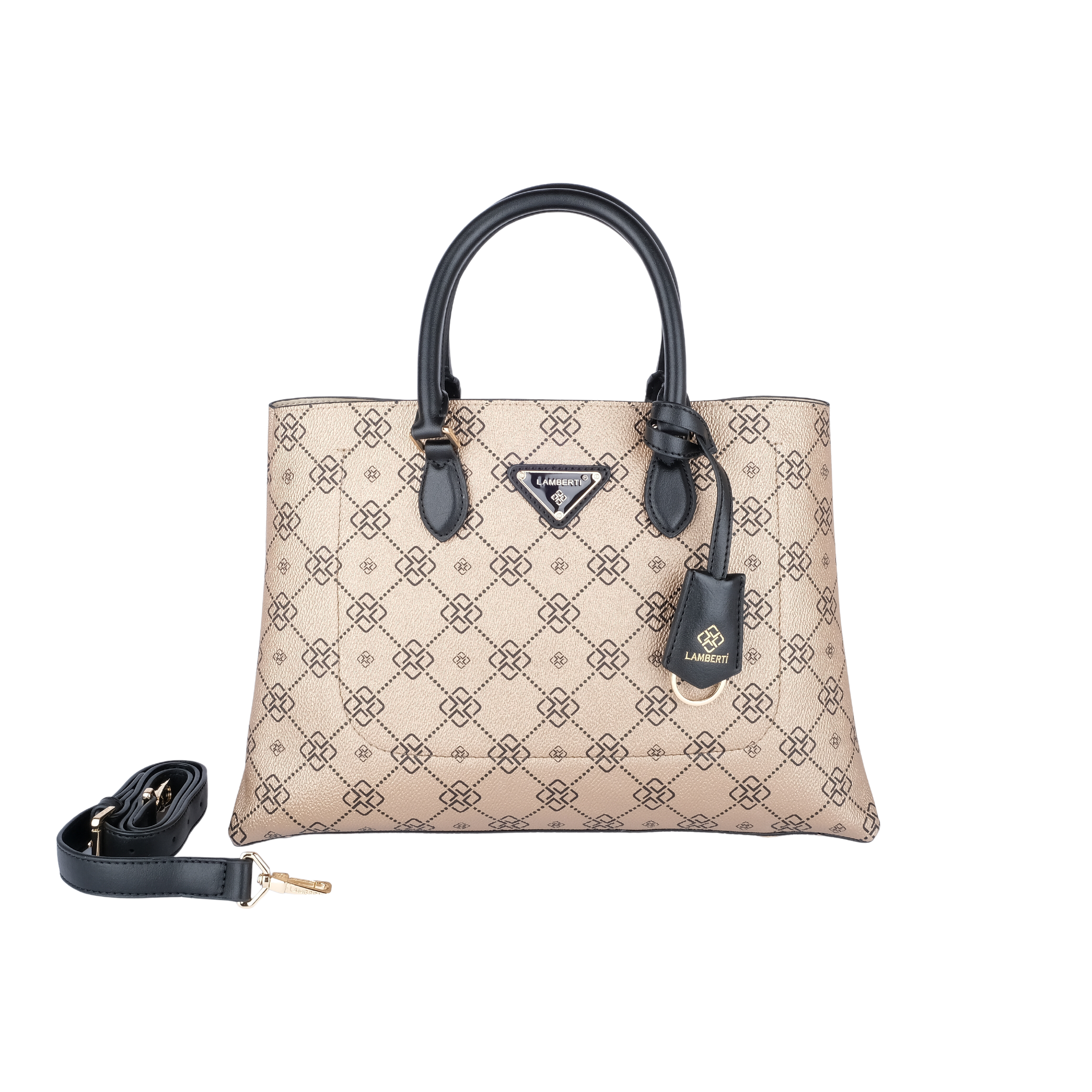 7257 LAMBERTİ CRESTED TOTE OPEN MAUTH 