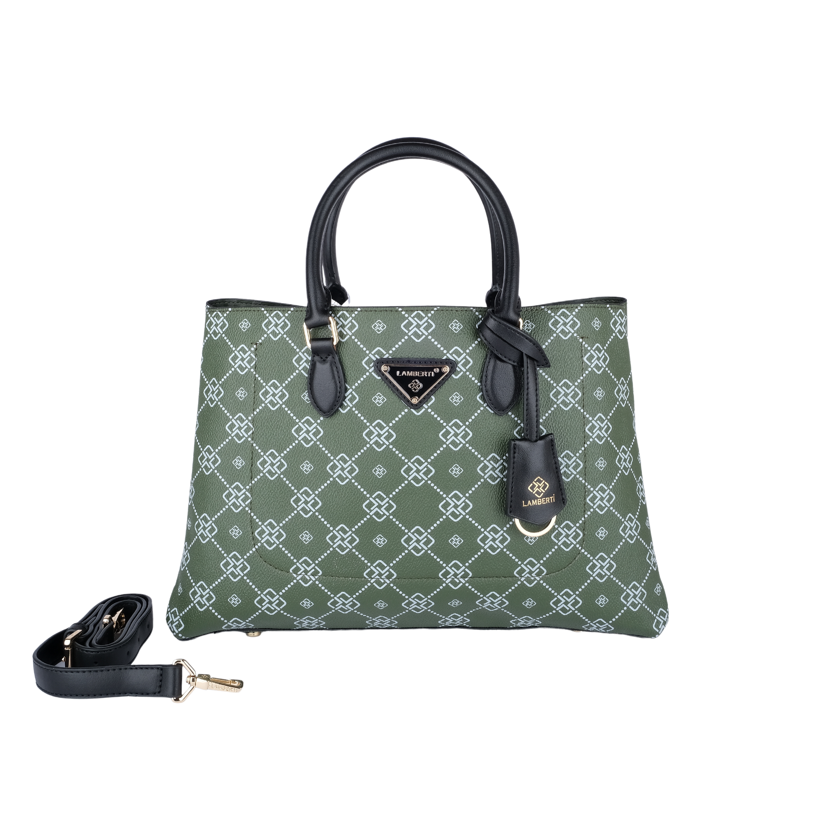 7257 LAMBERTİ CRESTED TOTE OPEN MAUTH 