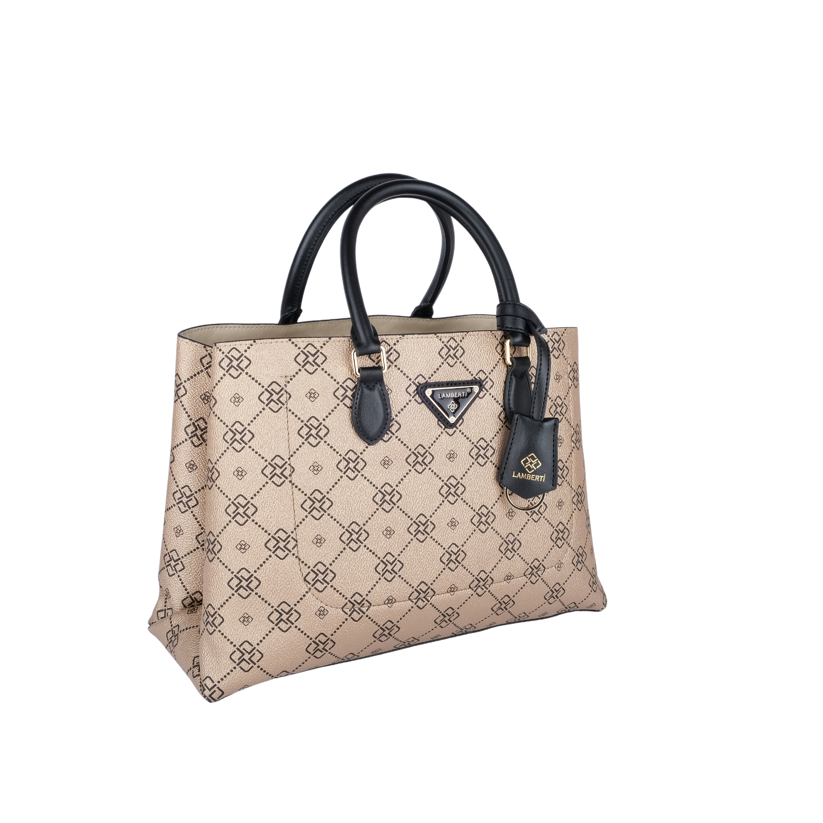 7257 LAMBERTİ CRESTED TOTE OPEN MAUTH 