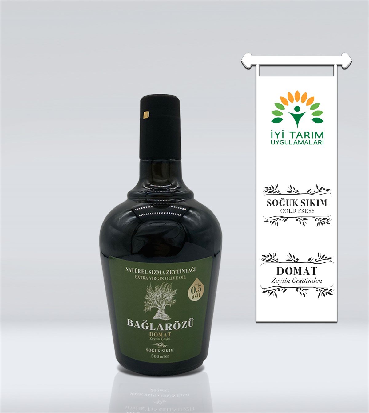 Bağlarözü Domat 500 ml Natürel Sızma Zeytinyağı