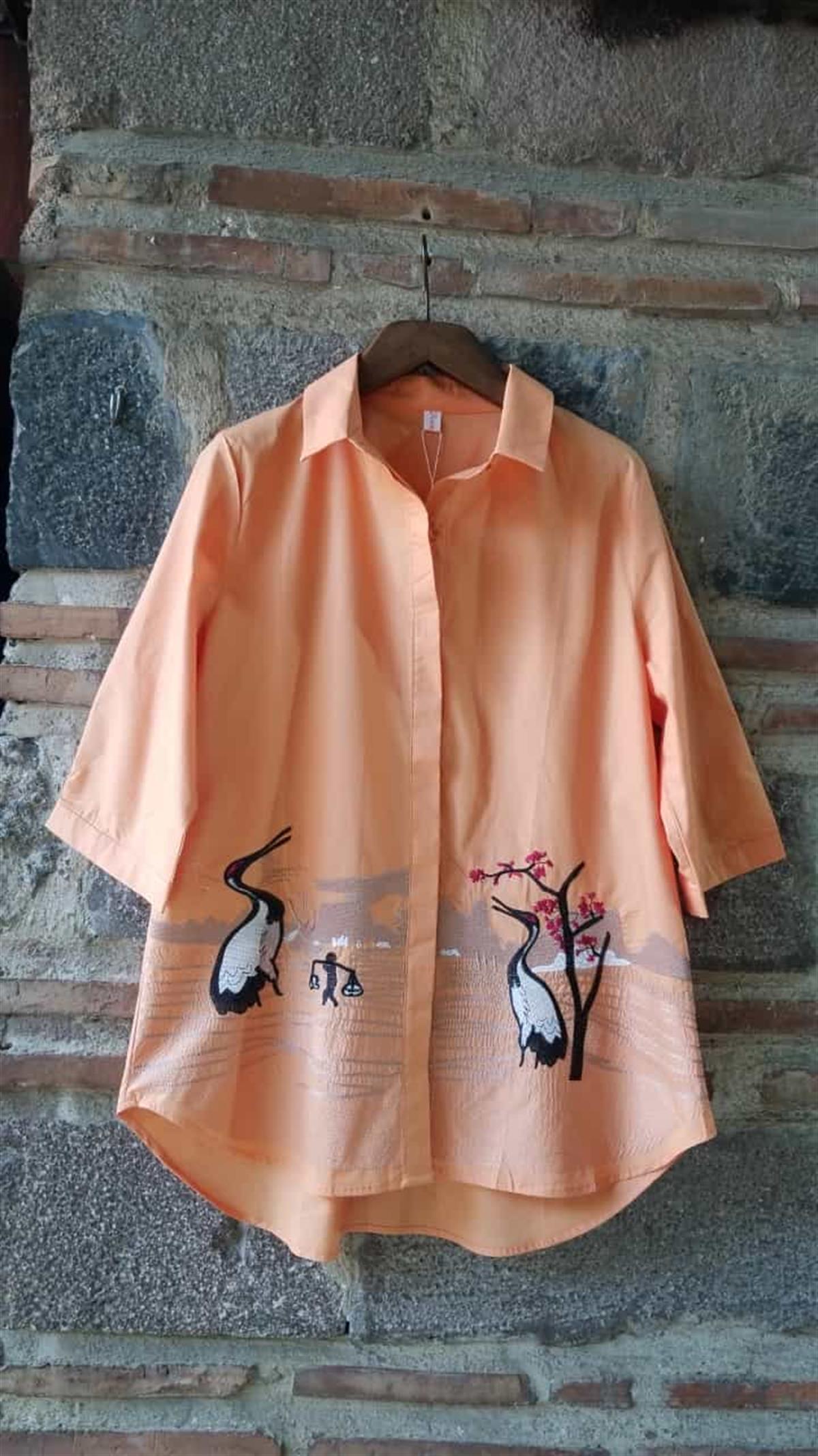 İTALYAN MAKİNA NAKIŞLI BLUZ