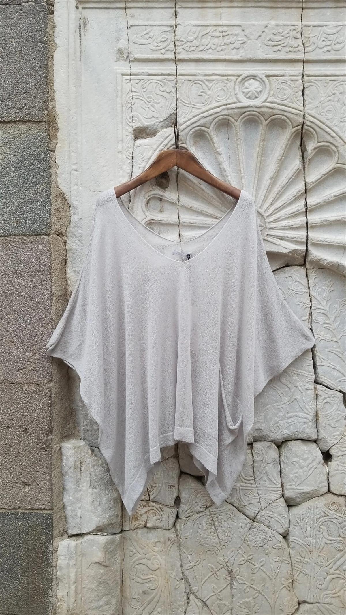 İTALYAN STANDART BEDEN MERSERİZE  BLUZ 