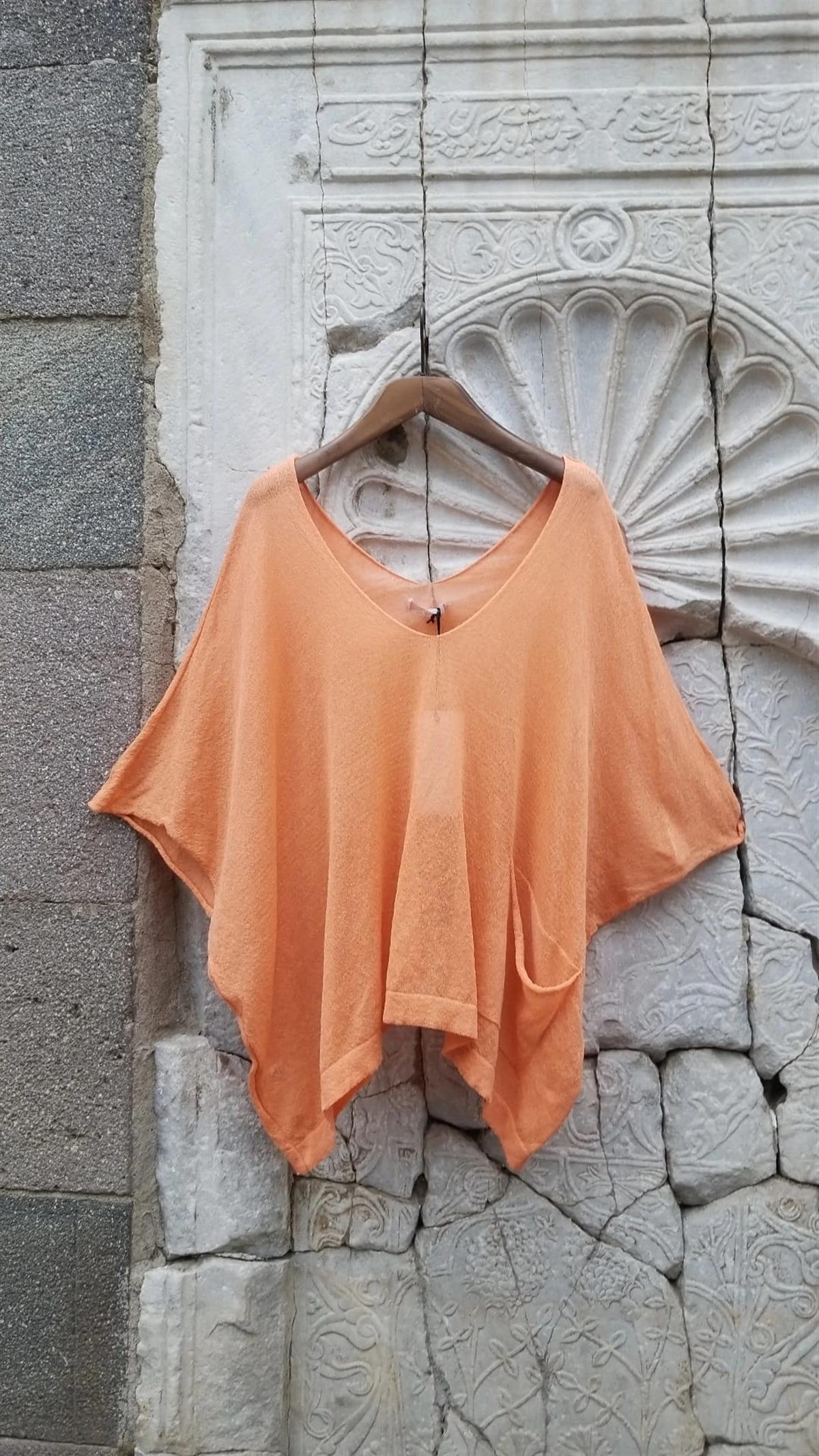 İTALYAN STANDART BEDEN MERSERİZE BLUZ