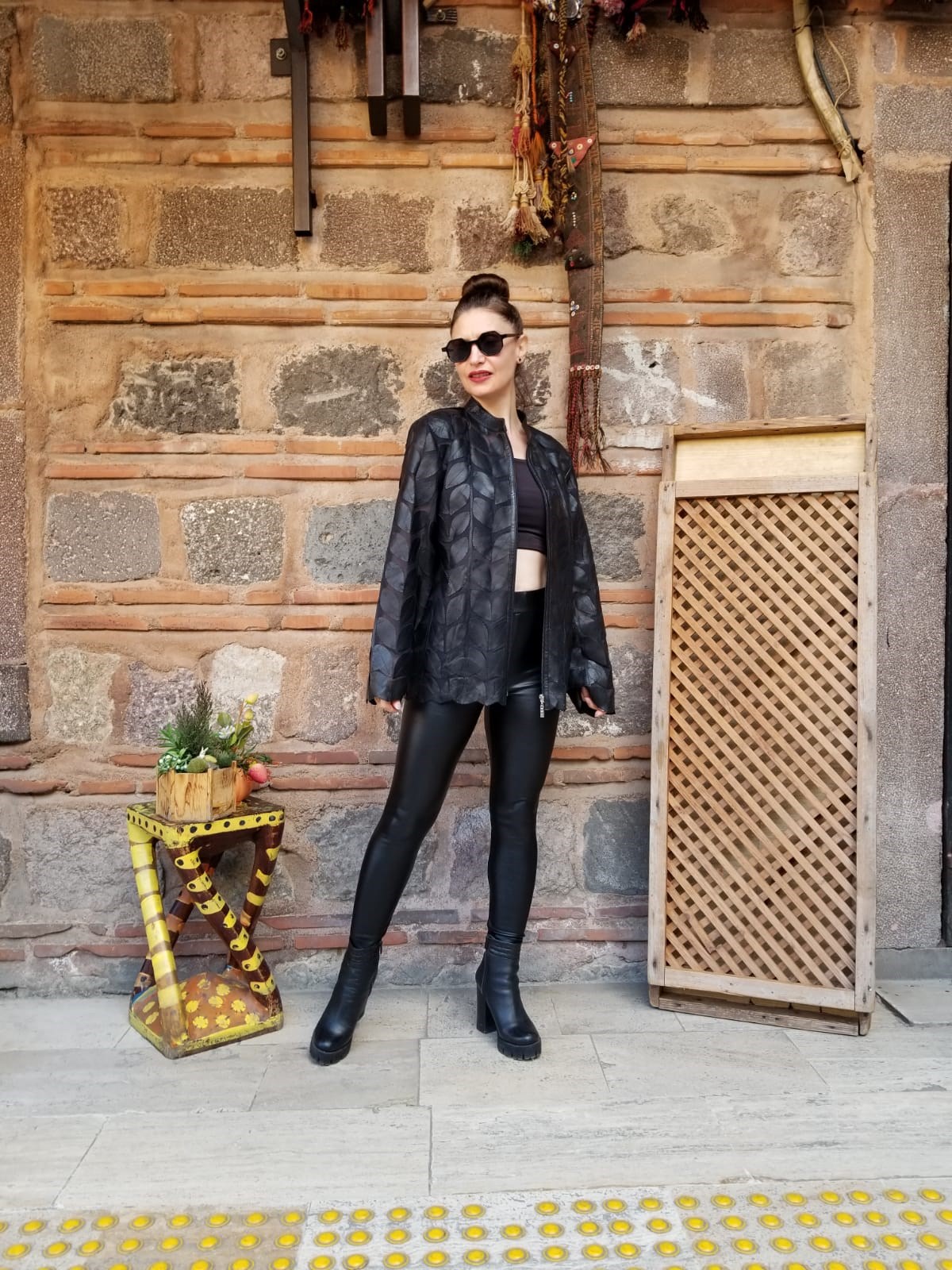 Orjinal Kuzu Derisi Tasarım Deri Ceket