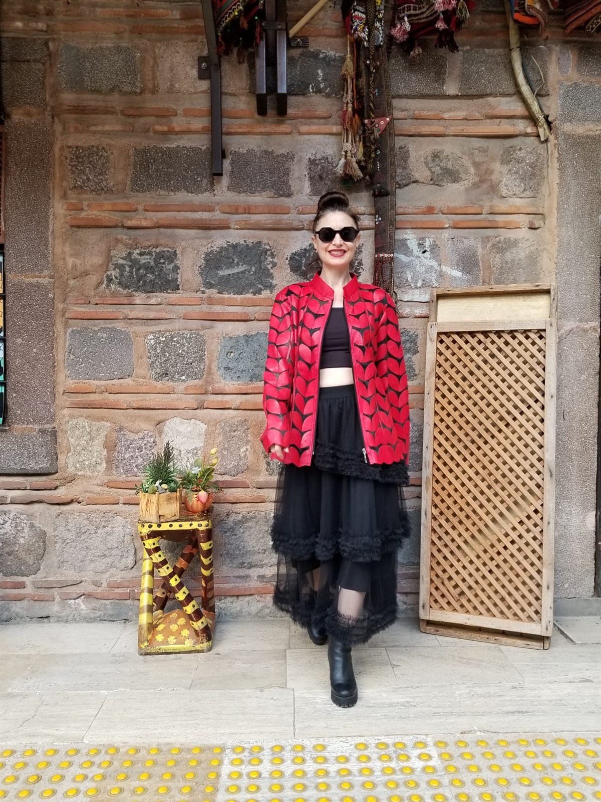 Orjinal Kuzu Derisi Tasarım Deri Ceket