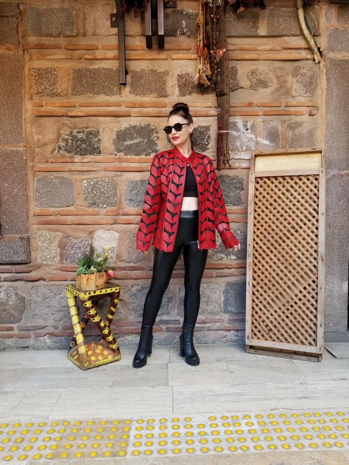 Orjinal Kuzu Derisi Tasarım Deri Ceket