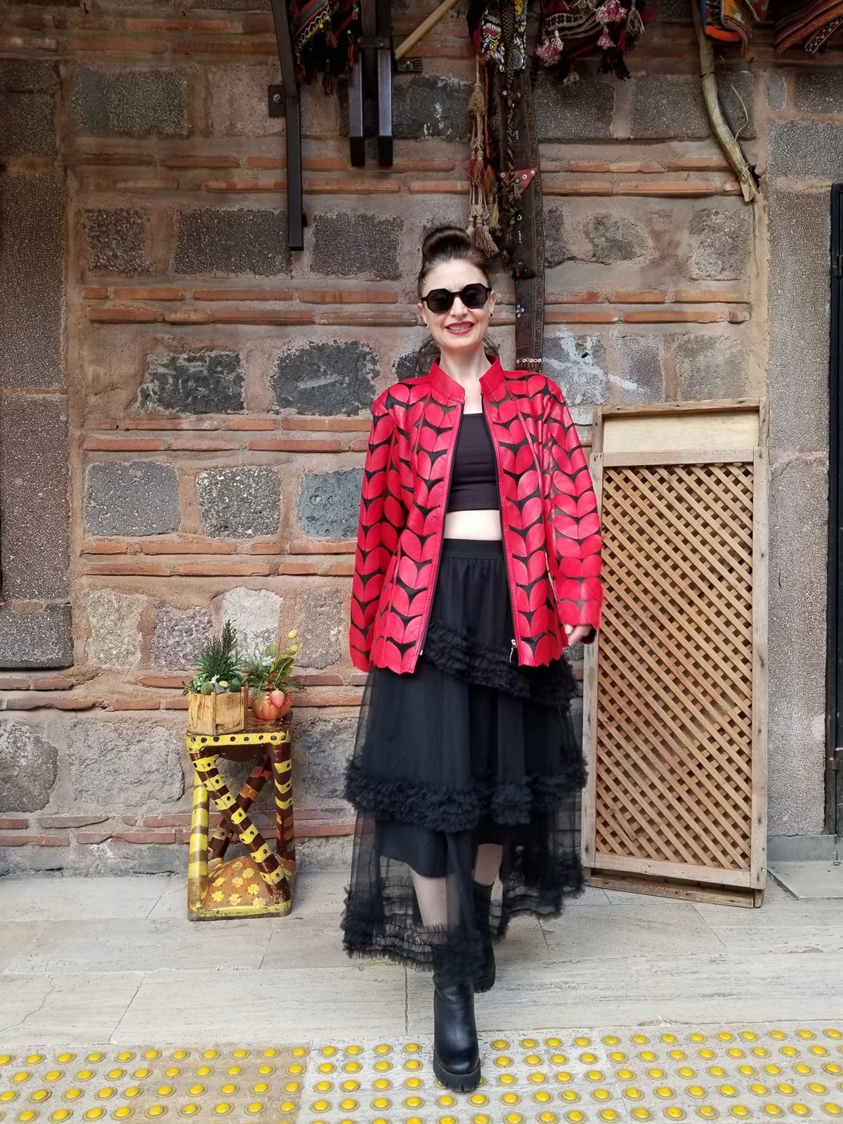 Orjinal Kuzu Derisi Tasarım Deri Ceket