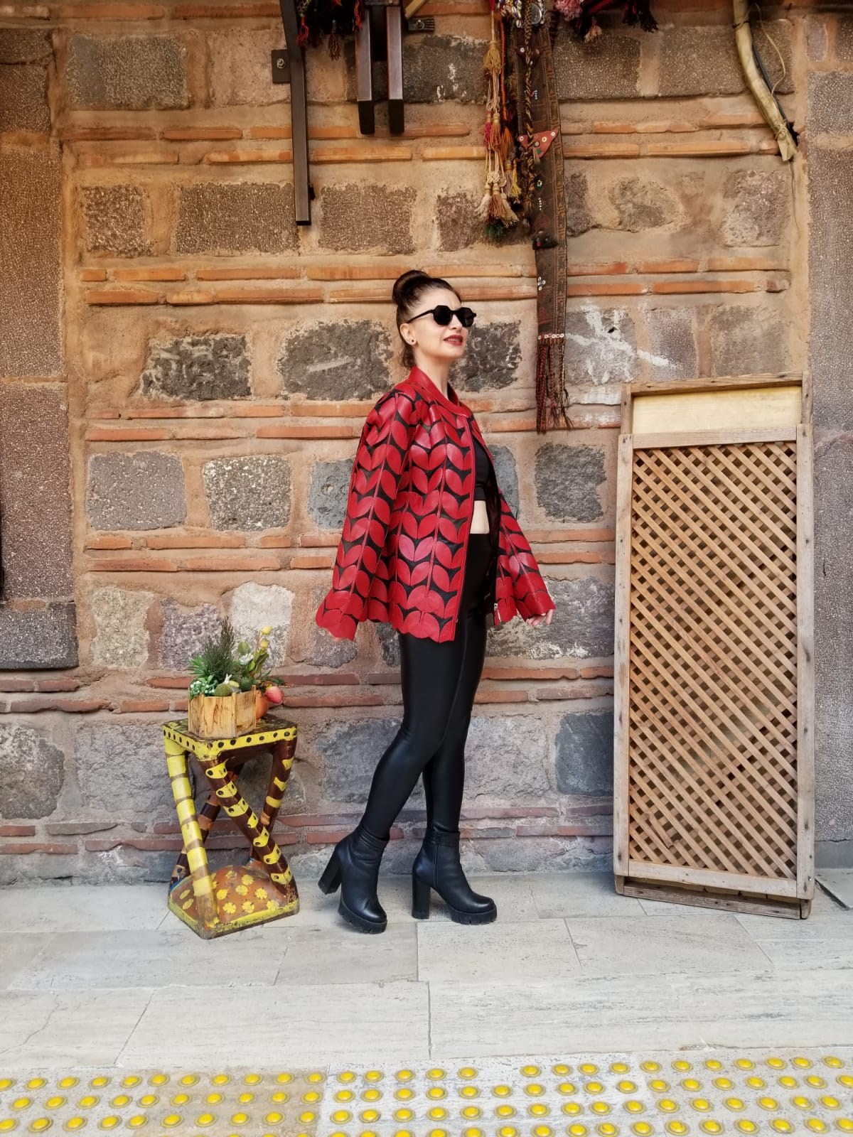 Orjinal Kuzu Derisi Tasarım Deri Ceket