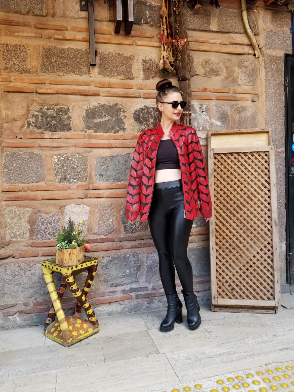 Orjinal Kuzu Derisi Tasarım Deri Ceket