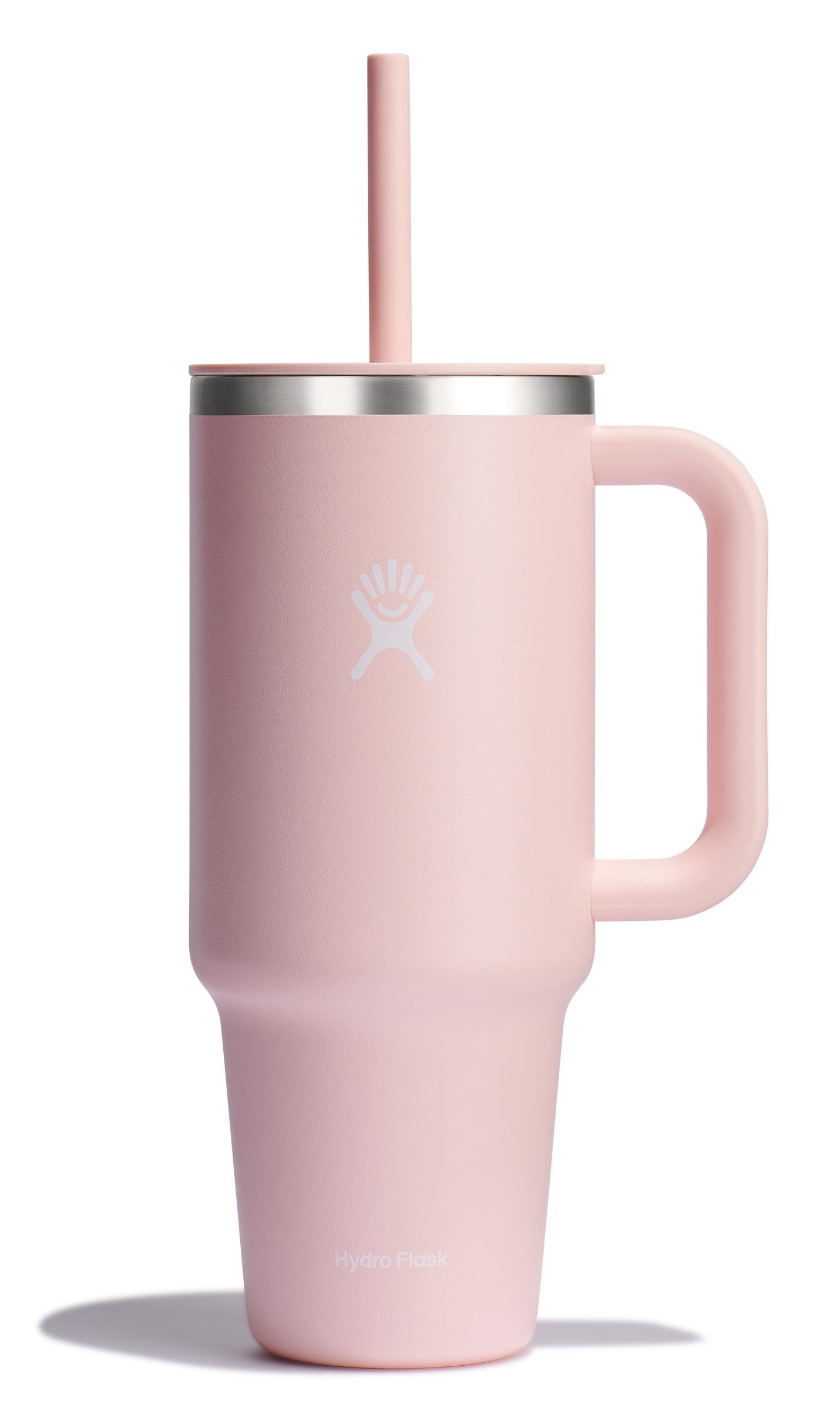 Hydro Flask Tumbler Pipetli Termos 1182 ml Pudra Pembe