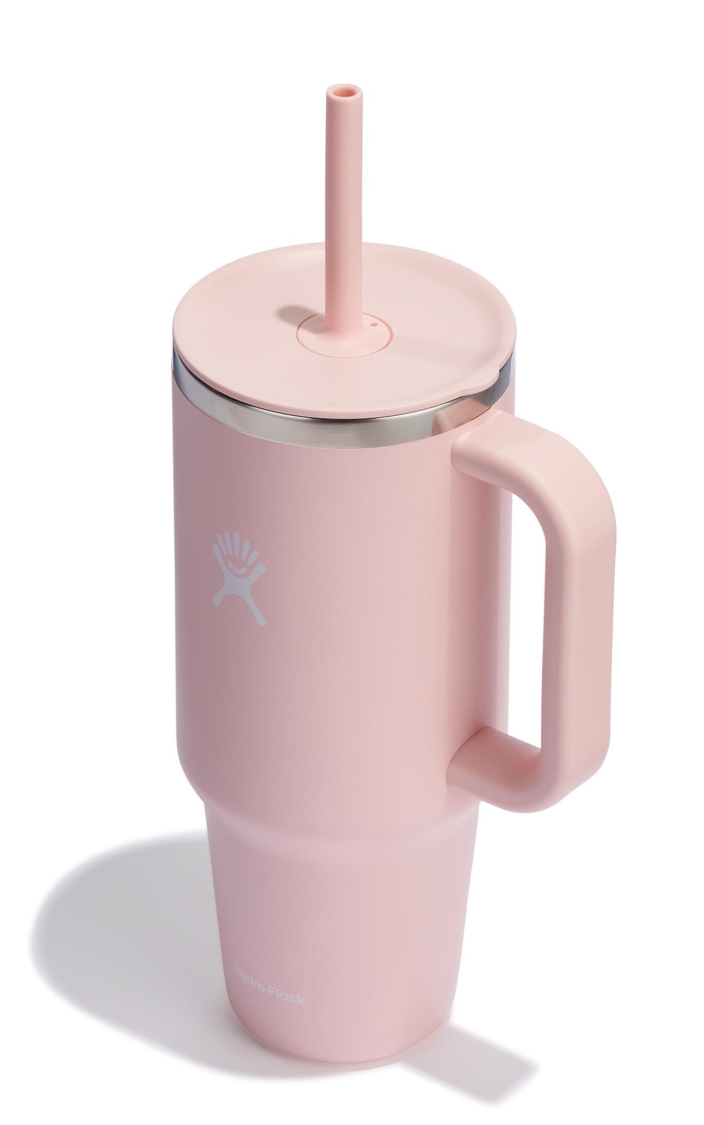 Hydro Flask Tumbler Pipetli Termos 1182 ml Pudra Pembe