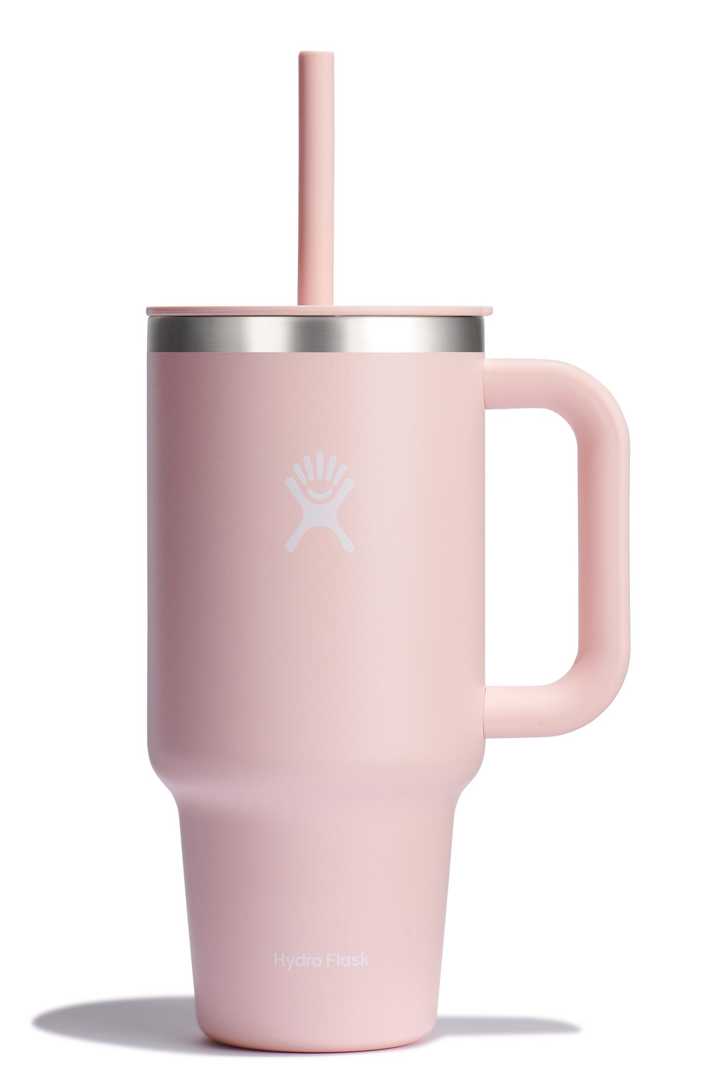 Hydro Flask Tumbler Pipetli Termos 946 ml Pudra Pembe