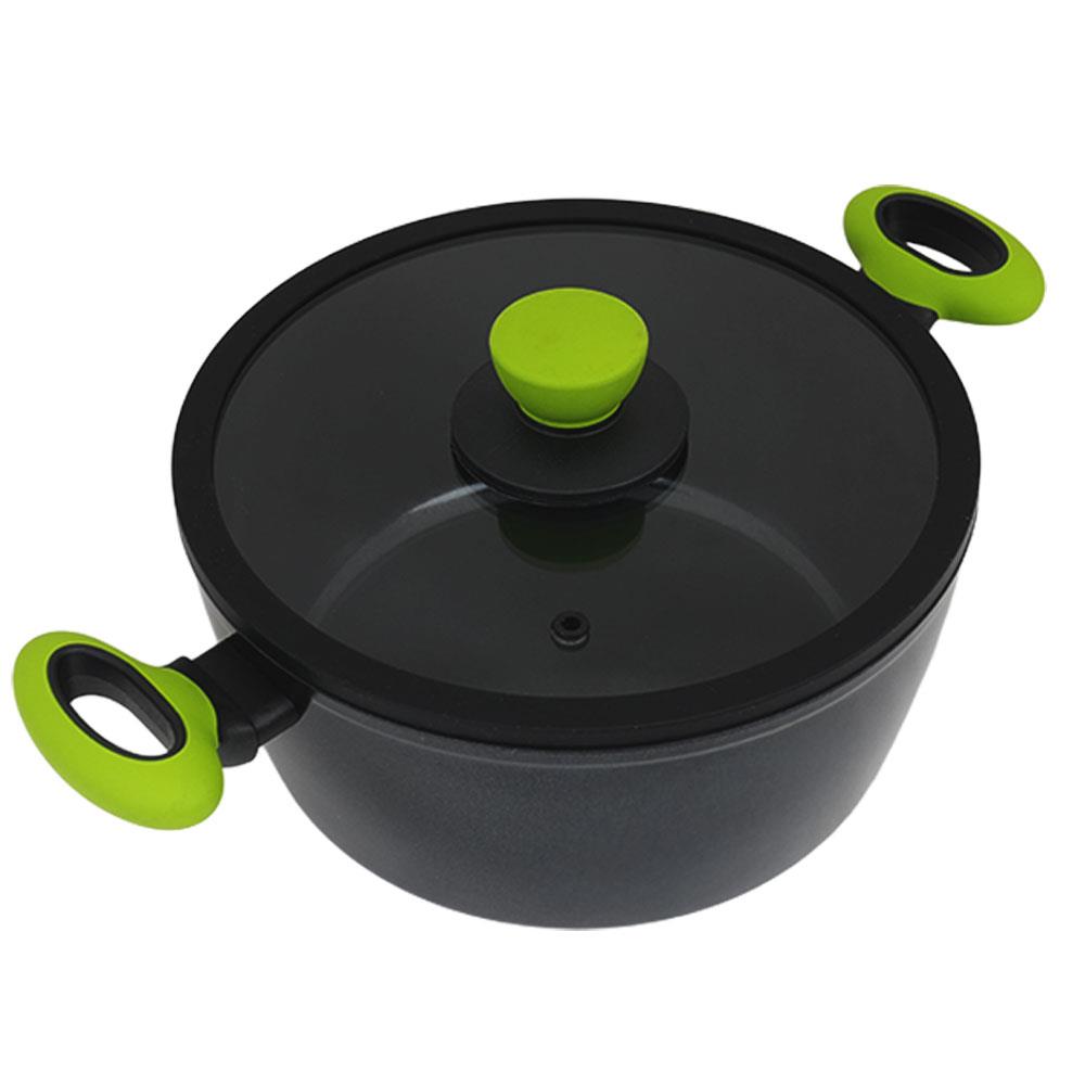 Leggno Colorgy Diamond Pro Derin Tencere 20 cm Yeşil Kulp