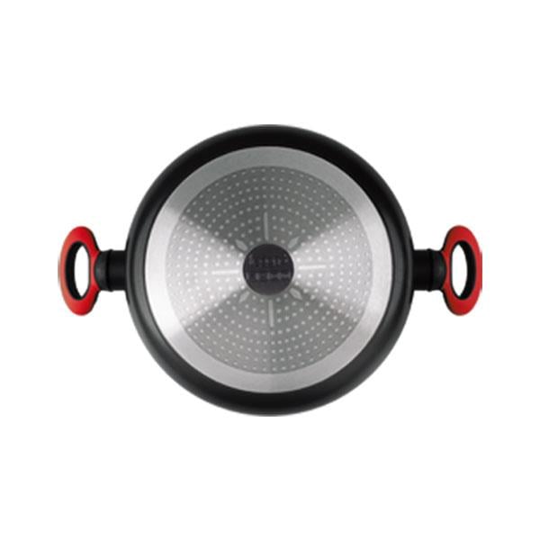 Leggno Colorgy Diamond Pro Sığ Tencere 28 cm Kırmızı