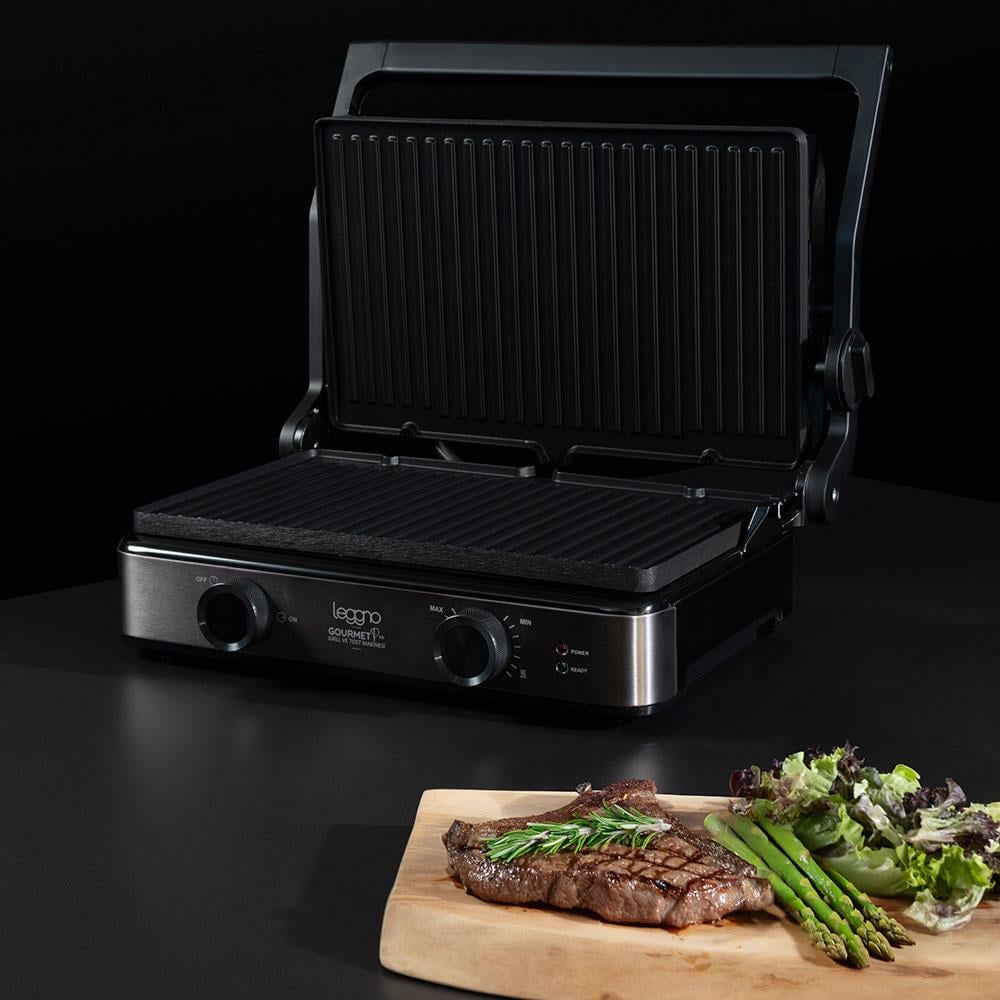 Leggno Gourmet Pro XL Grill & Tost Makinesi 2150W Füme