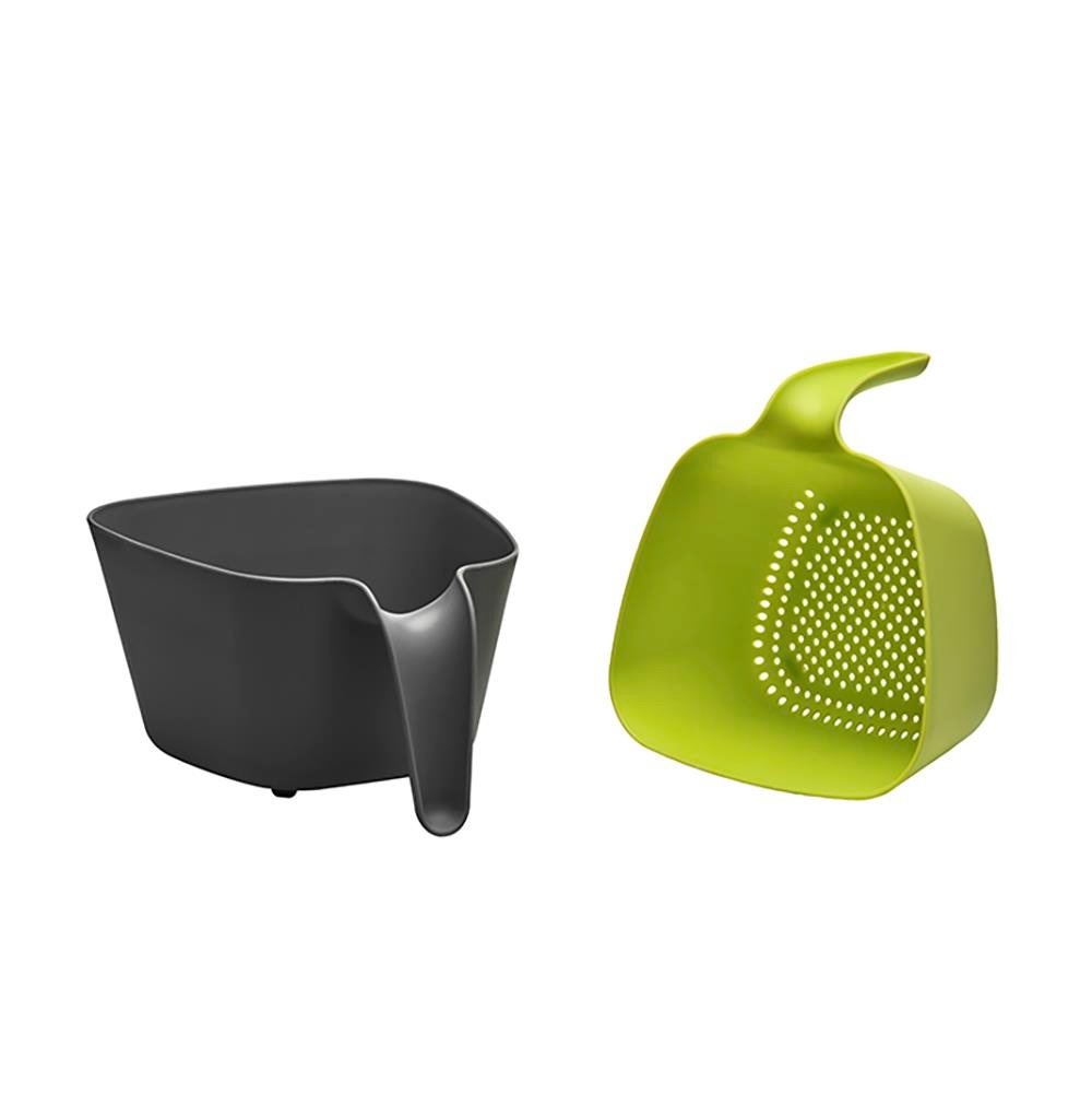 Leggno Pratico Çift Süzgeç Gri - Yeşil