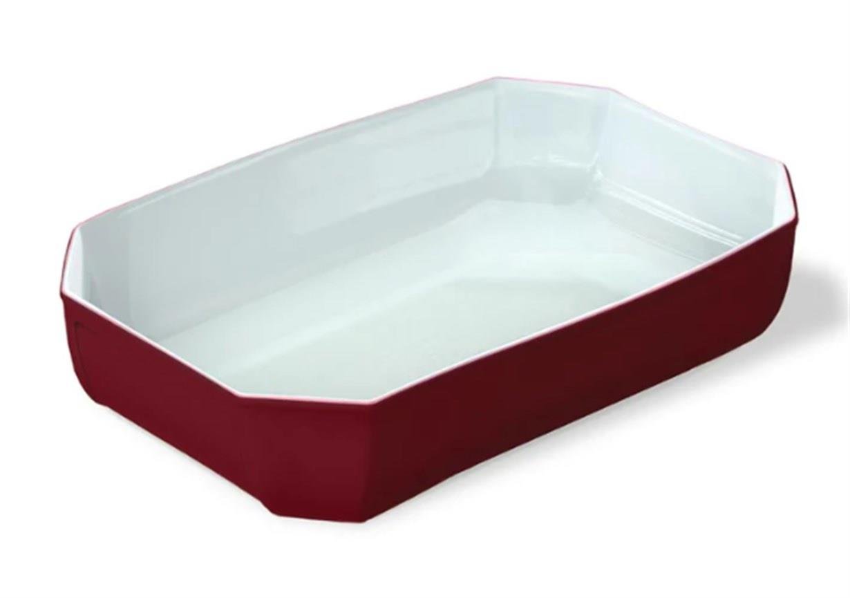 Pyrex Dikdörtgen Fırın Kabı 33 x 22 x 7 cm Kırmızı