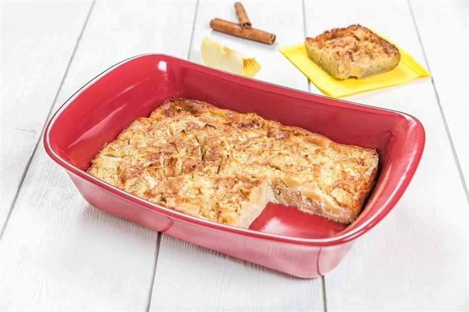 Pyrex Isıya Dayanıklı Fırın Kabı Kırmızı 22 cm