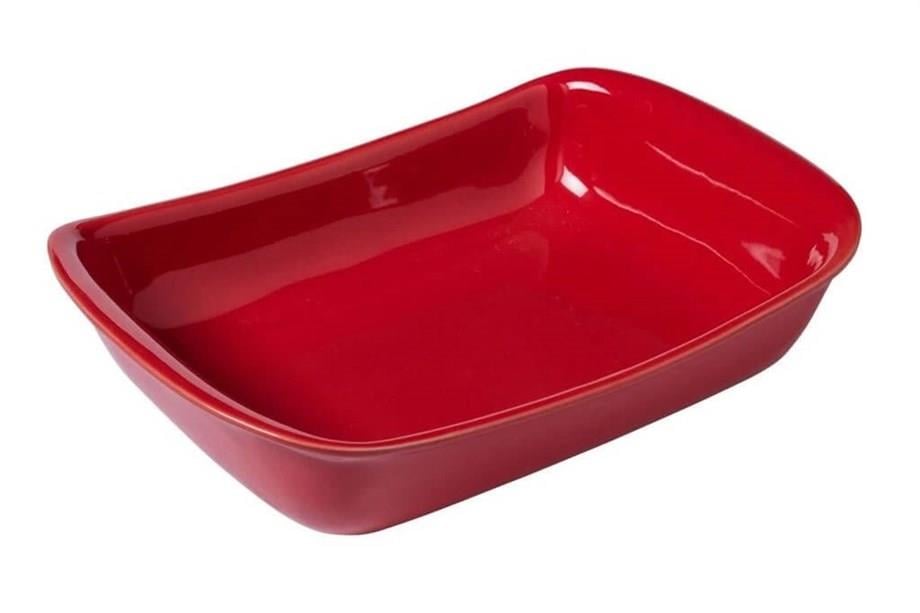 Pyrex Isıya Dayanıklı Fırın Kabı Kırmızı 22 cm