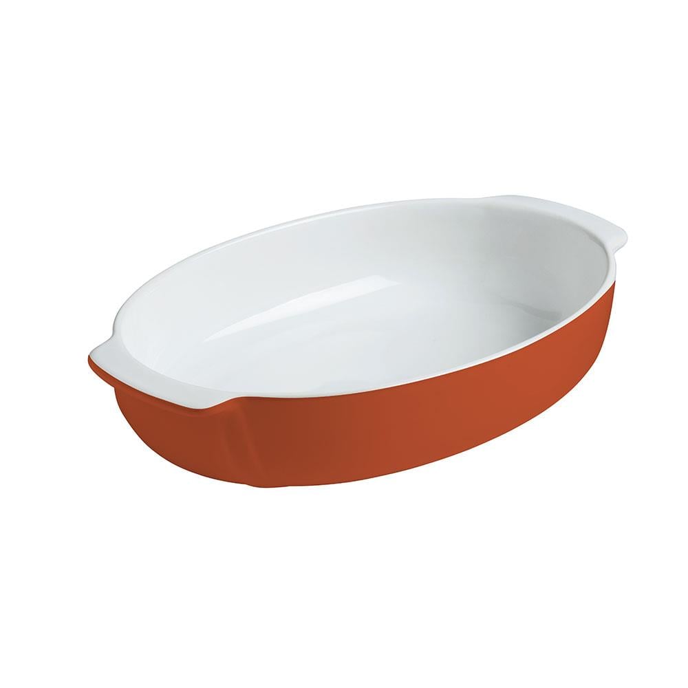 Pyrex Oval Fırın Kabı 25 x 18 cm Turuncu