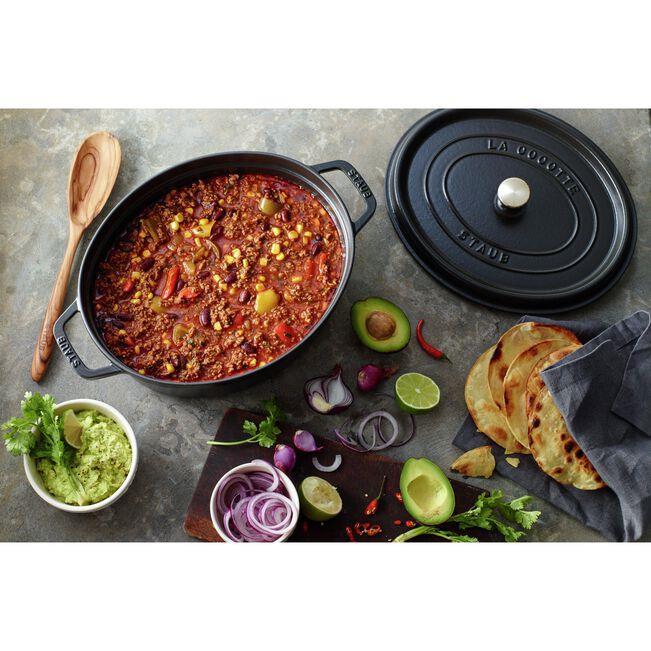 Staub La Cocotte Döküm Tencere Oval 3.2 L Siyah