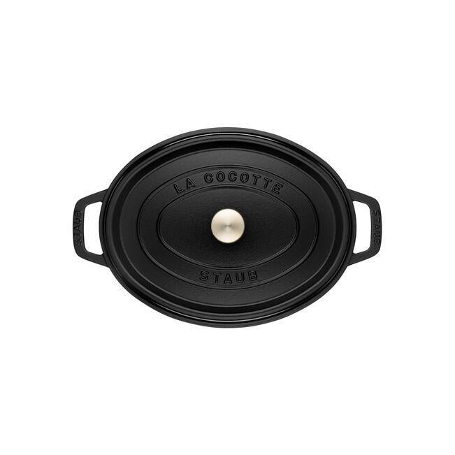 Staub La Cocotte Döküm Tencere Oval 3.2 L Siyah