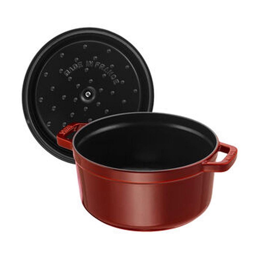 Staub La Cocotte Döküm Tencere Yuvarlak 28 cm Bordo
