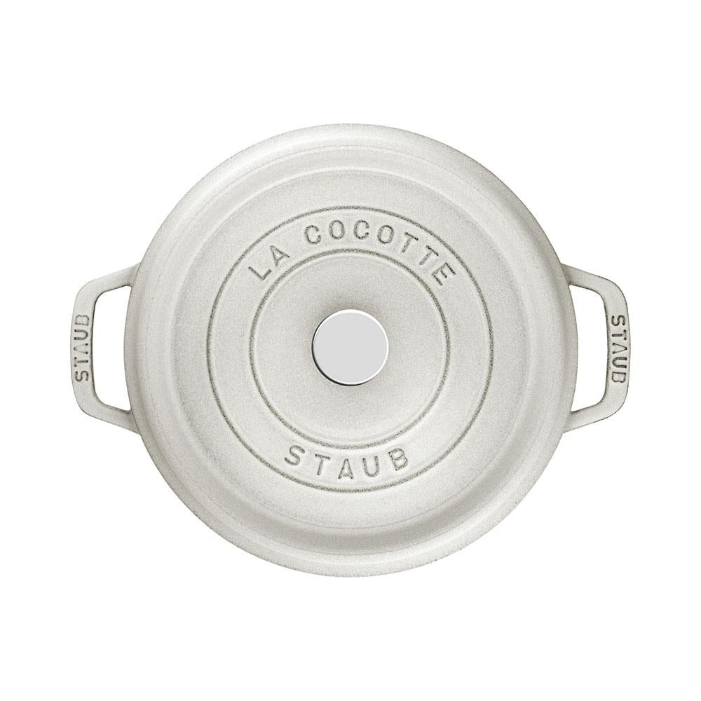 Staub La Cocotte Döküm Tencere Yuvarlak 20 Cm Trüf Beyaz