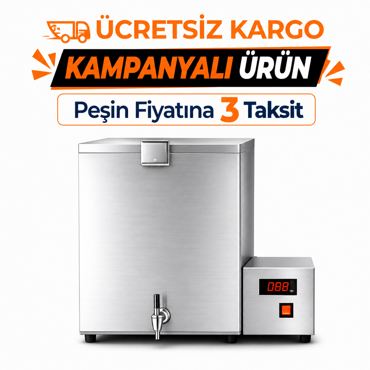 120 Litre Elektrikli Tüy Islatma Kazanı – Paslanmaz Çelik Dijital Termostatlı Tavuk Kaz Hindi Islatma Makinesi