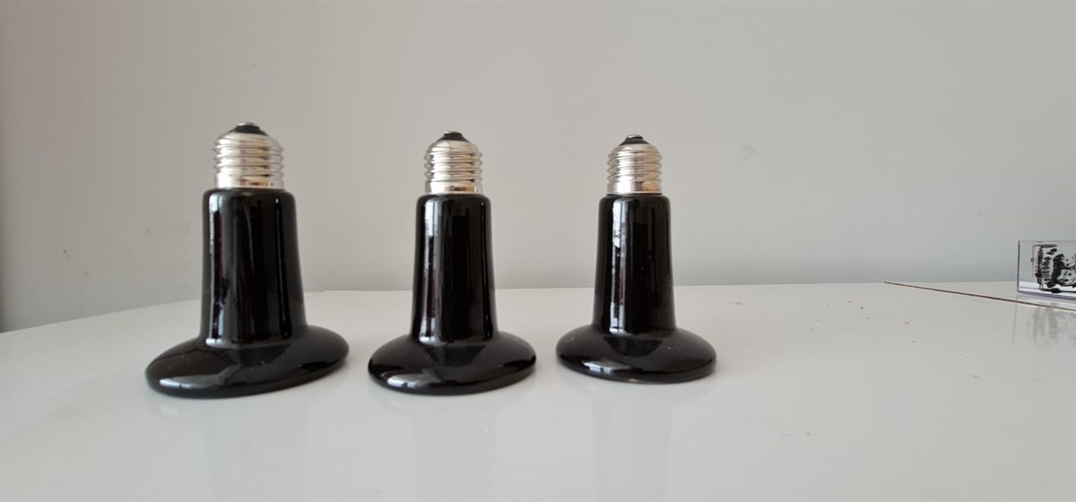 3 ADET 100 WATT  SERAMİK ISITICI LAMBA 