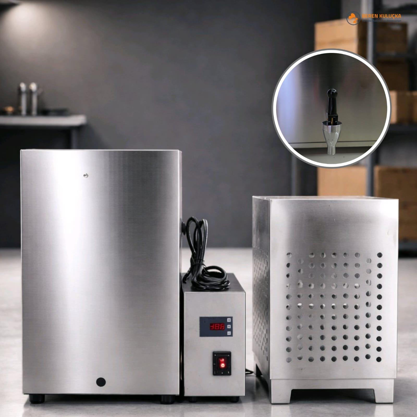Beren 70 L Paslanmaz Tüy Islatma Kazanı | Dijital Termostatlı Kanatlı Islatma Tankı (220V 2000W)
