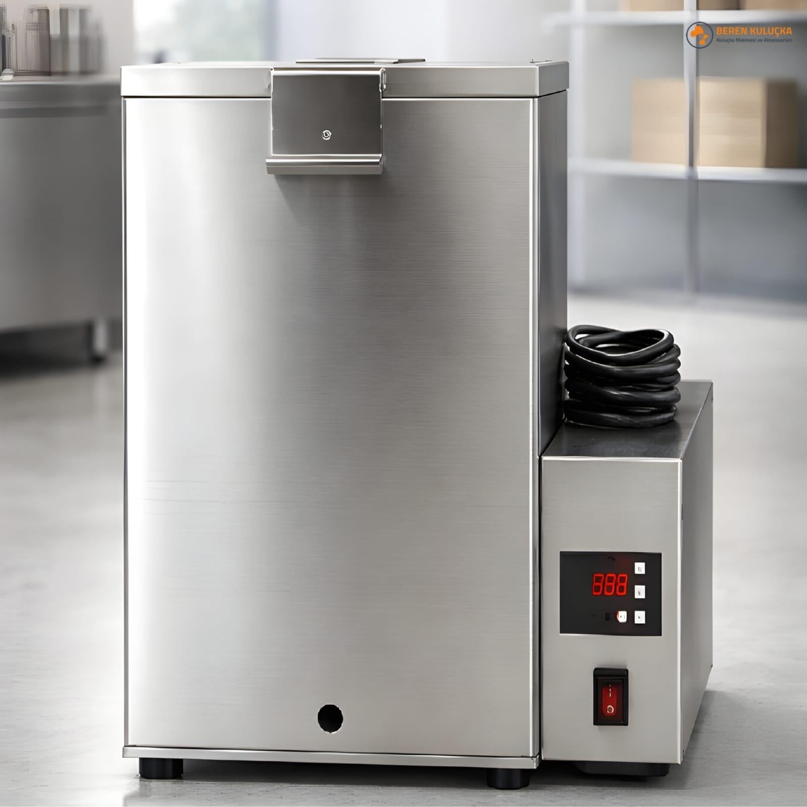 Beren 70 L Paslanmaz Tüy Islatma Kazanı | Dijital Termostatlı Kanatlı Islatma Tankı (220V 2000W)