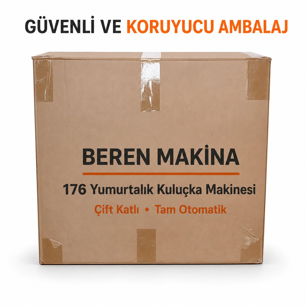 Beren Makine 176 Yumurtalık Tam Otomatik Kuluçka Makinesi – Çift Katlı, Çift Fanlı, 5 Programlı