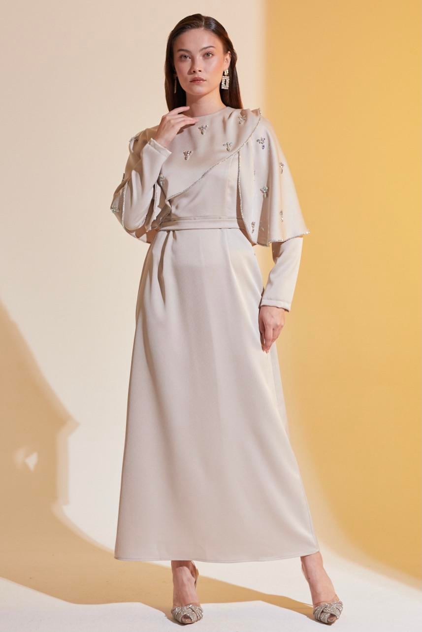 Alyse Exclusive Elbise Bej