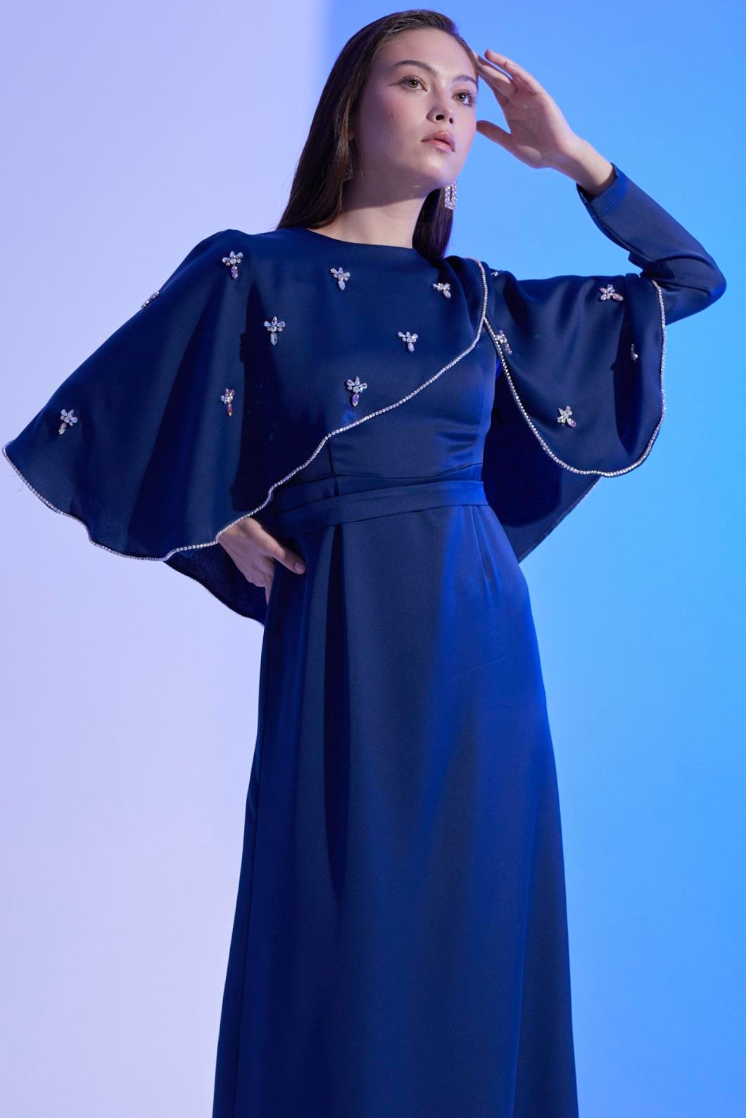 Alyse Exclusive Elbise Lacivert