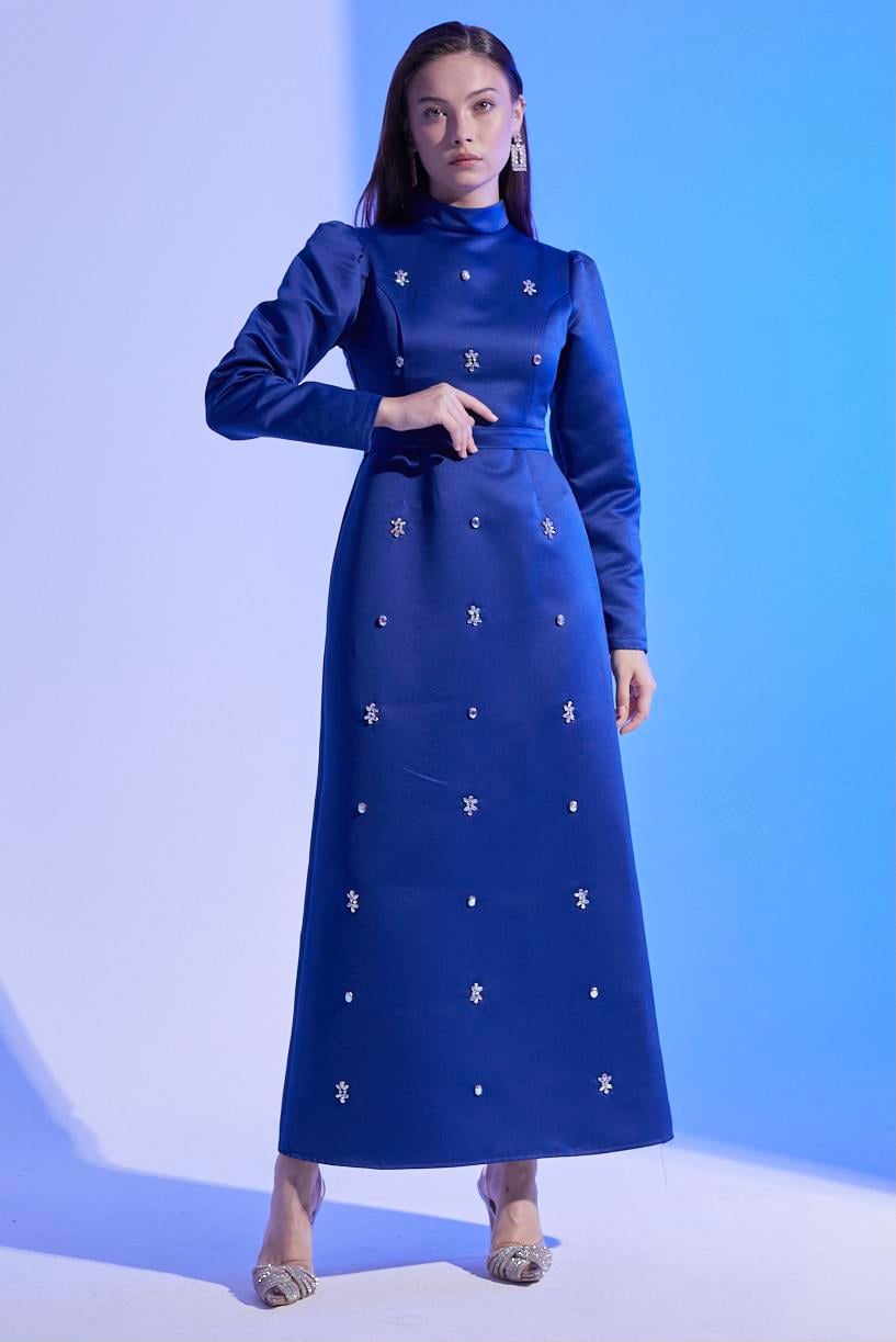 Candela Exclusive Elbise Lacivert
